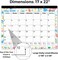 Big Deskpad Calendar or Extra Large Monthly Hanging Wall Planner